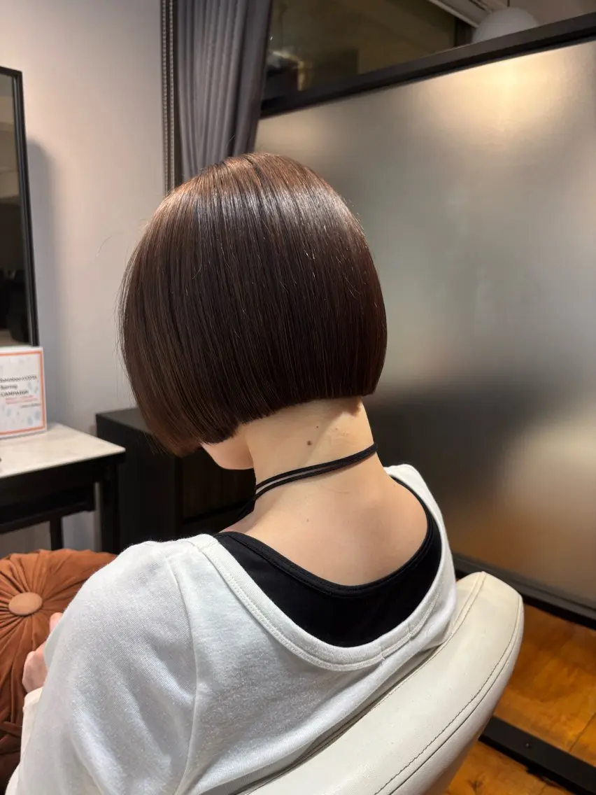 ショート ボブ カット 松元 裕樹のヘアスタイル