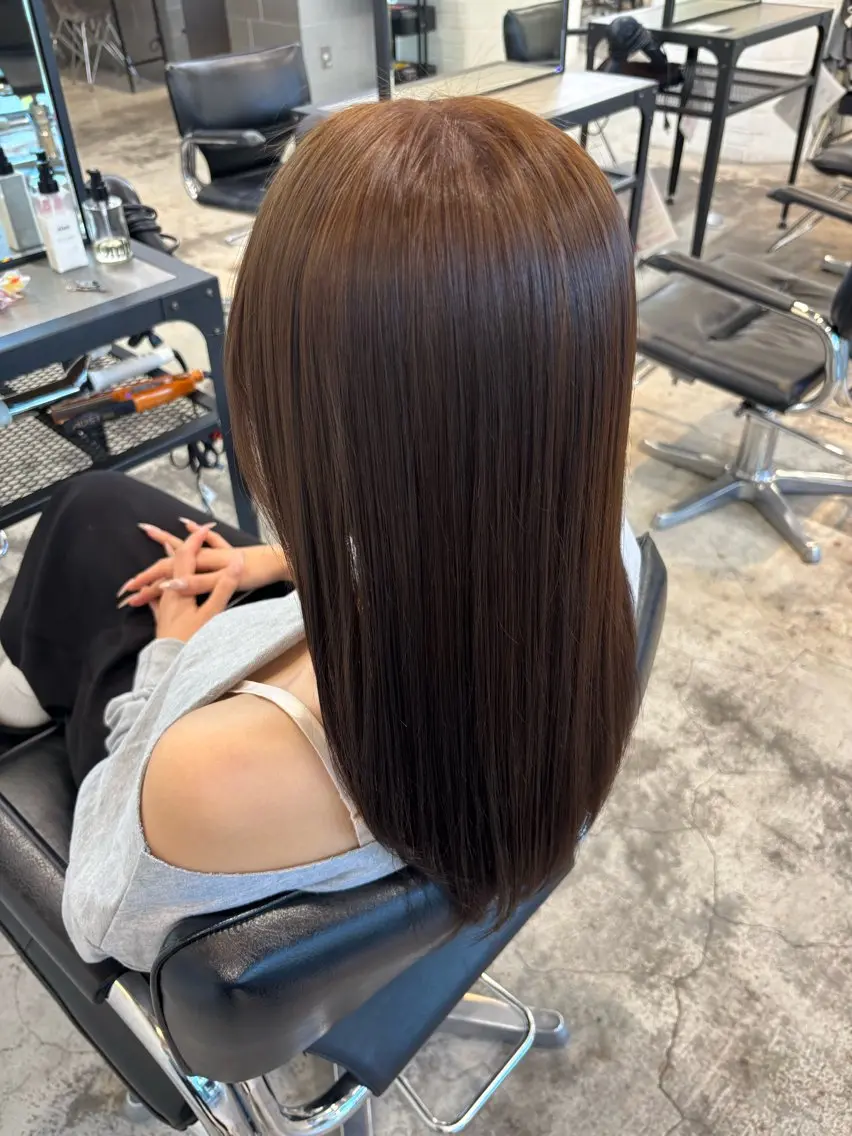 ロング カラー ヘアカラー トリートメント ダメージレス艶髪 🦋MISAKI🦋のヘアスタイル