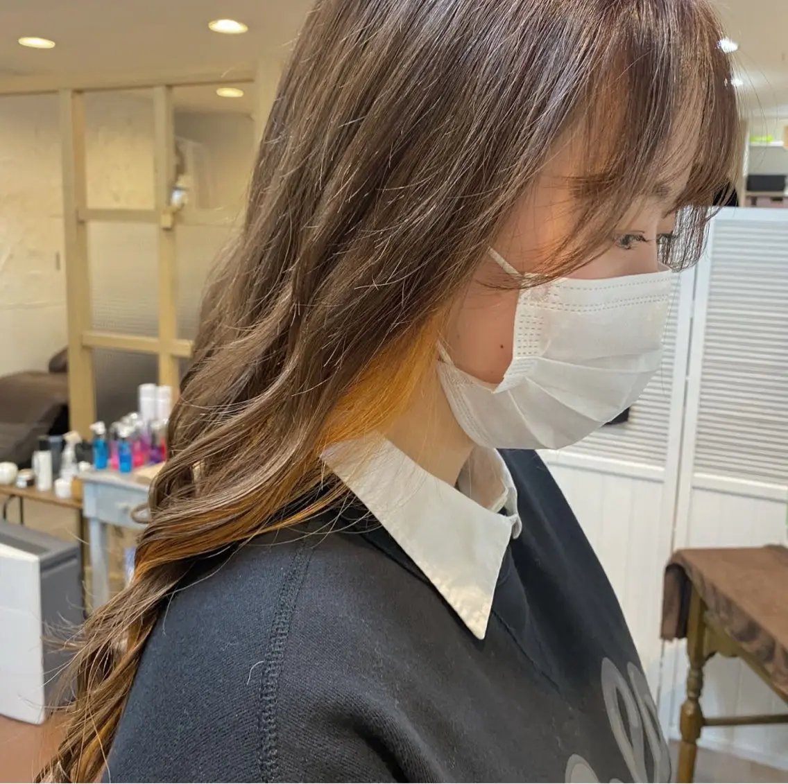 カット+インナーカラー+美髪トリートメントの写真