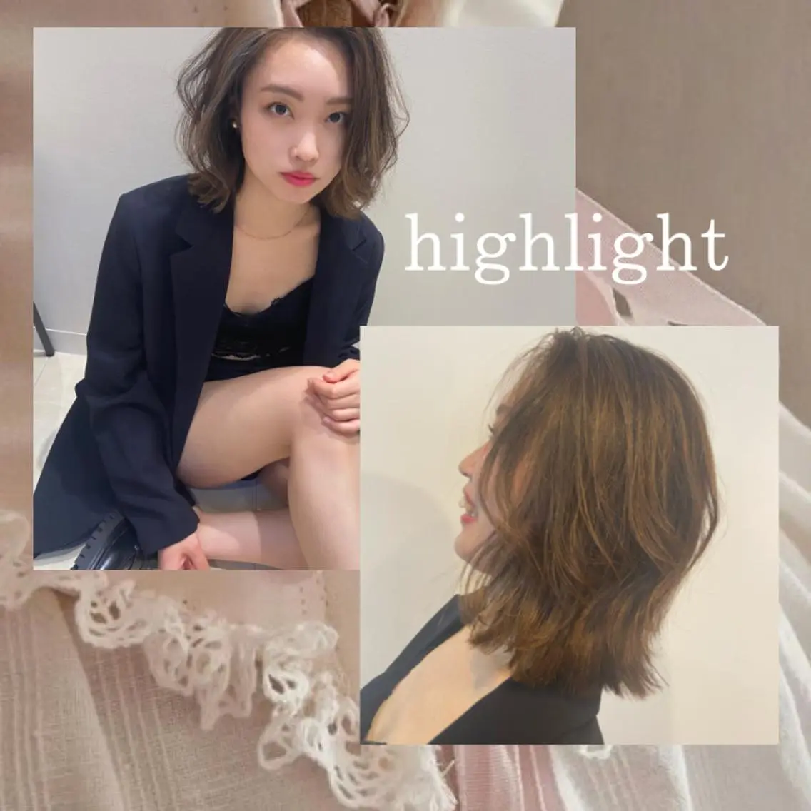 ミディアム カラー ヘアアレンジ ヘアカラー トリートメント 🎀トップスタイリ スト湯川響🎀のヘアスタイル