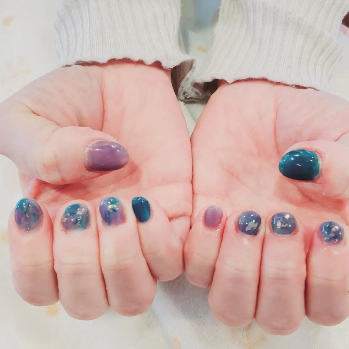 ネイル 持ち込み ショートネイル ハンドネイル ﾈｲﾙｻﾛﾝベルティ .ひとみのネイルデザイン