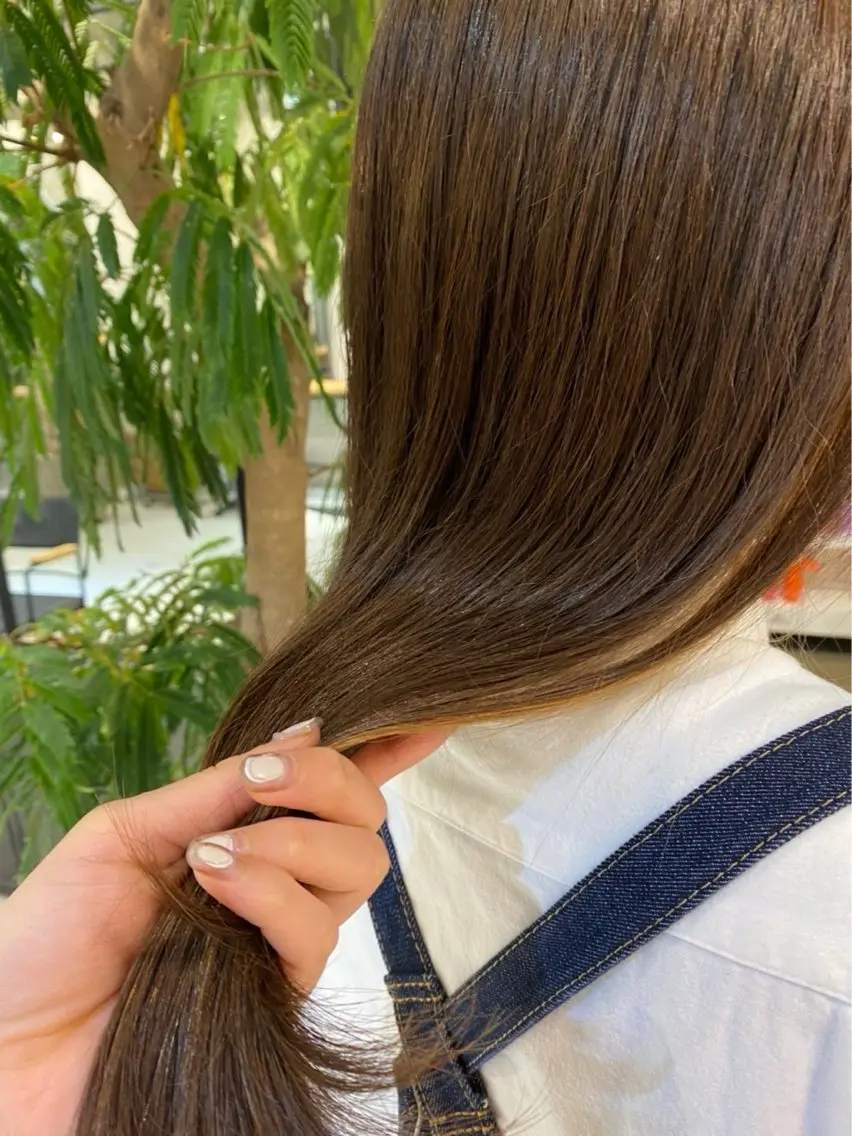 🍇💇🏻ワンカラー+シャンプーブロー🛁🫧【予約ﾘｸｴｽﾄからのご予約お願いしております🙇‍♂️】の写真