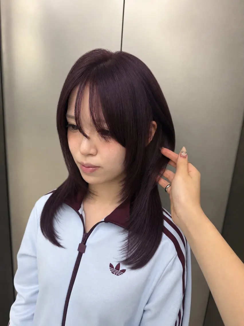 ミディアム カラー カット ヘアカラー ヘアセット AISA /ヘアメイク/カラーのヘアスタイル