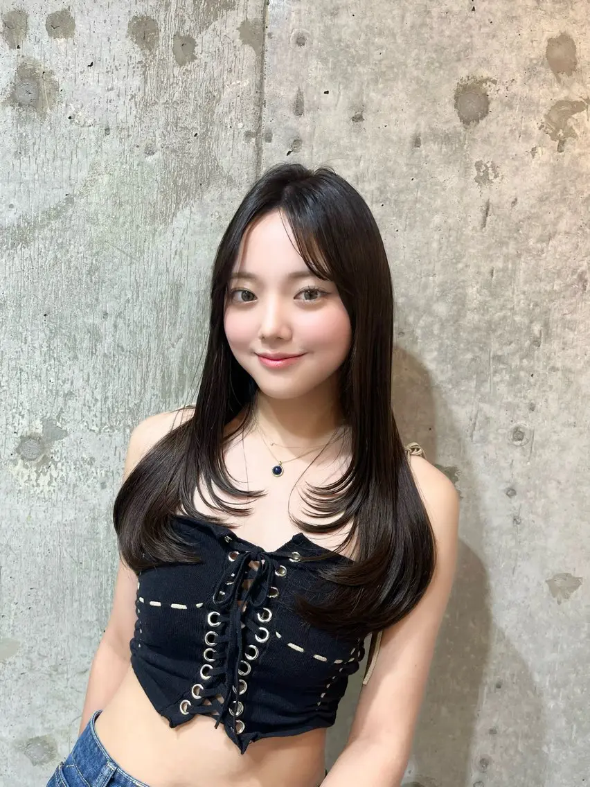 ロング カット ヘアカラー レイヤー/ワンホン 新宿🤍Maiのヘアスタイル