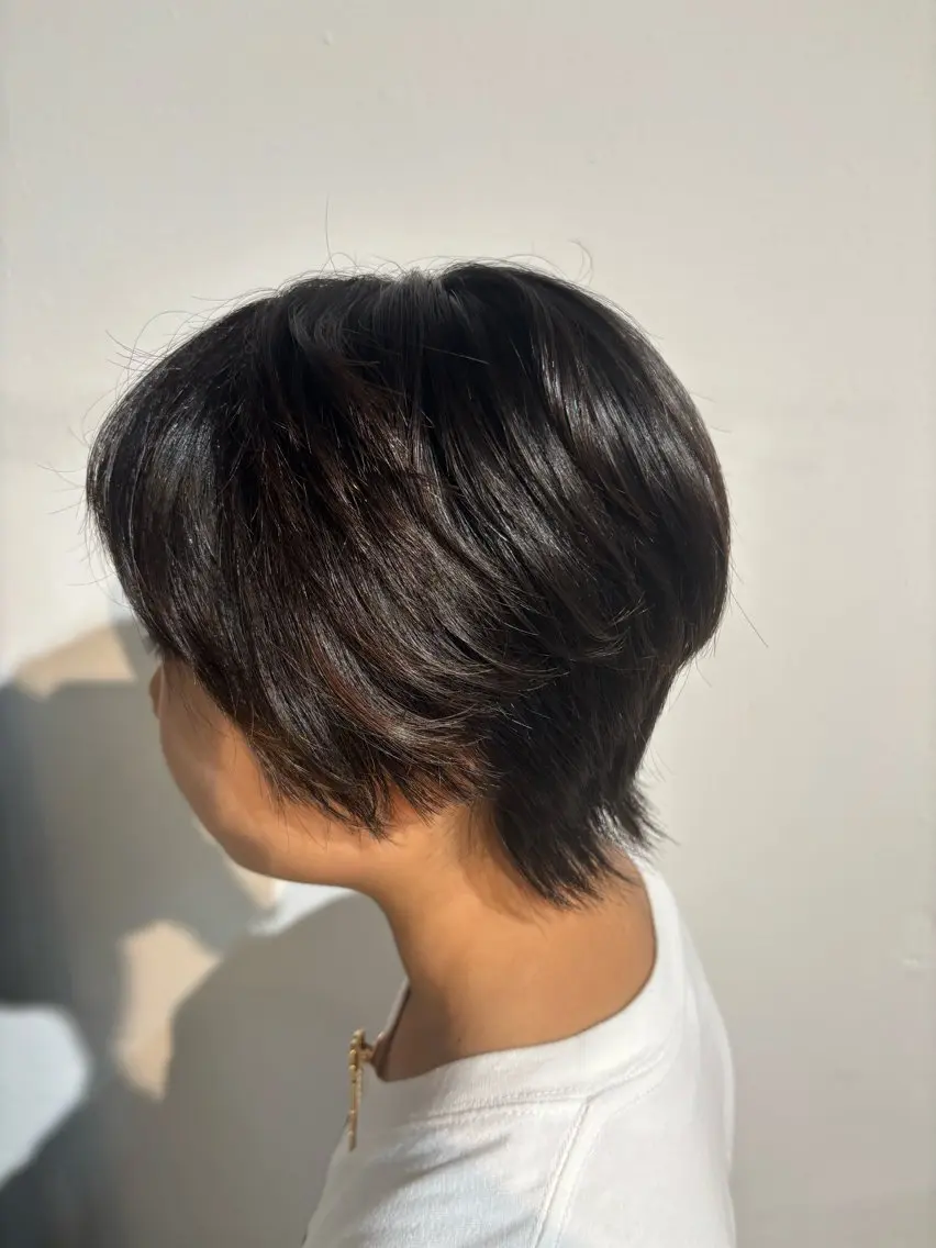 ショート 似合わせカット ショートヘア カット のどか 縮毛矯正/ショートのヘアスタイル