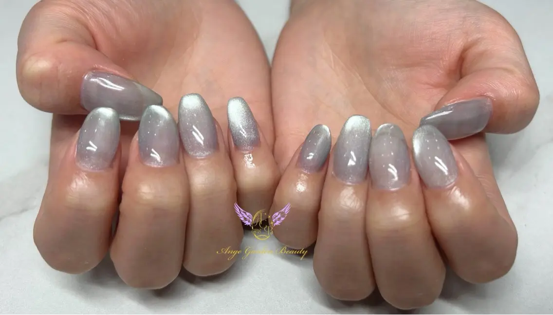 ネイル ブルー 韓国ネイル 水色 ハンドネイル AngeGarden Beautymihoのネイルデザイン
