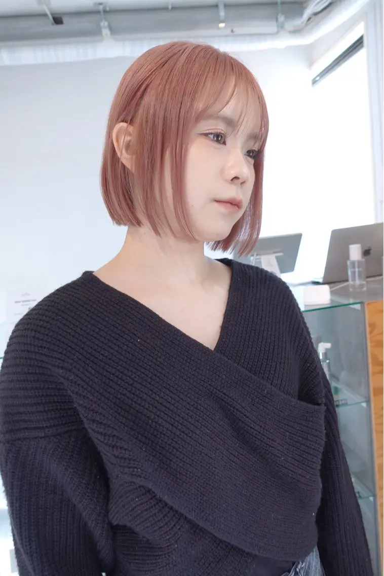 ミディアム カラー ヘアカラー sakura🌸 レイヤー/韓国ヘアのヘアスタイル