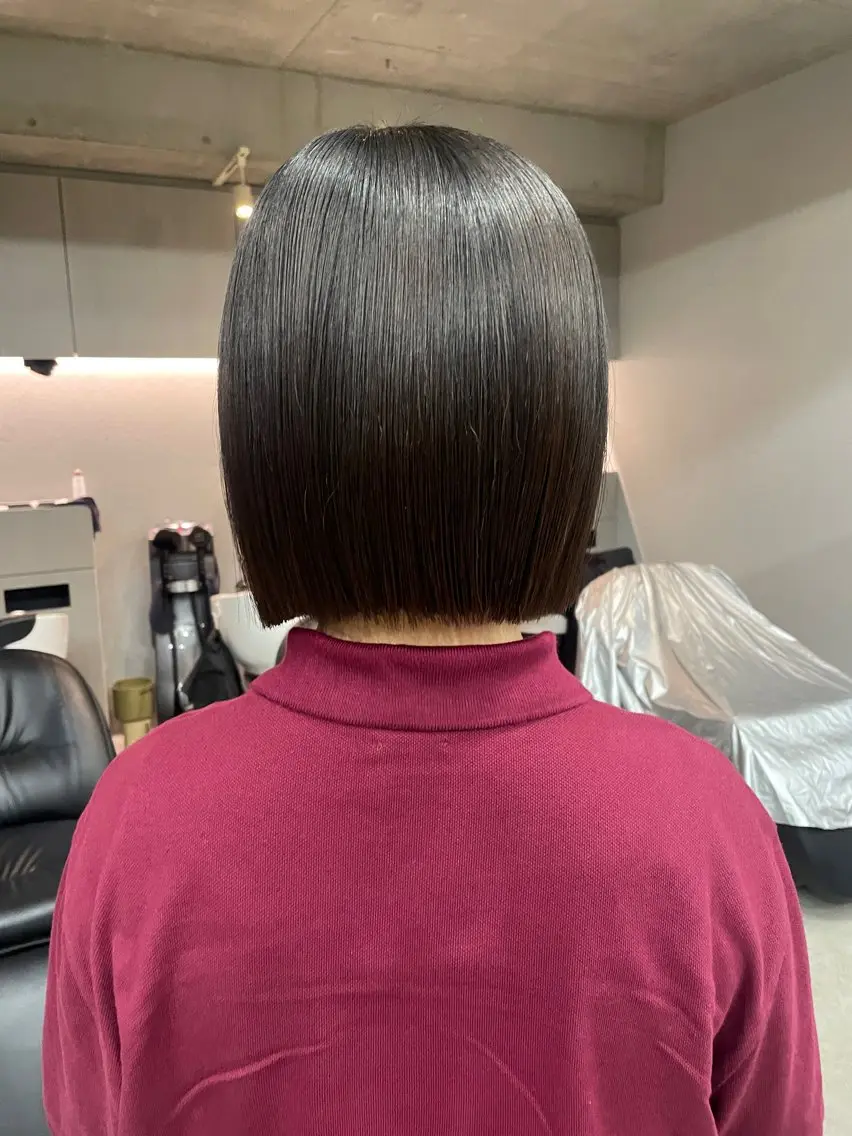 ミディアム カラー カット ヘアカラー トリートメント 表参道🌿赤み消し カラー/チナツのヘアスタイル