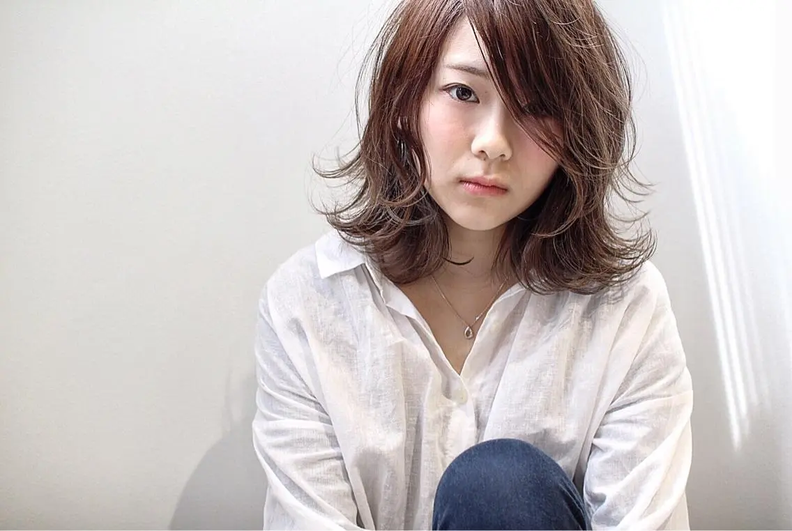 ミディアム 土井 浩輔のヘアスタイル