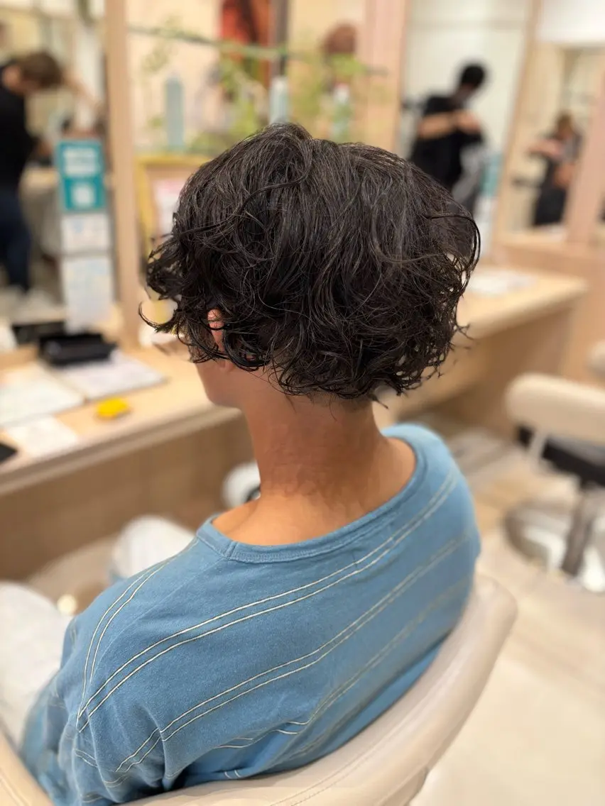パーマ スパイラルパーマ 片野 友椰のヘアスタイル