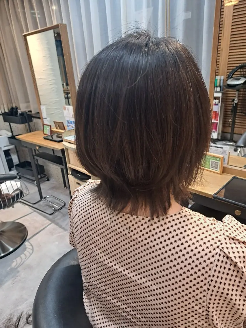 ショート ボブレイヤー ボブ レイヤーカット カットモデル募集❣️ 池袋💇Annaのヘアスタイル