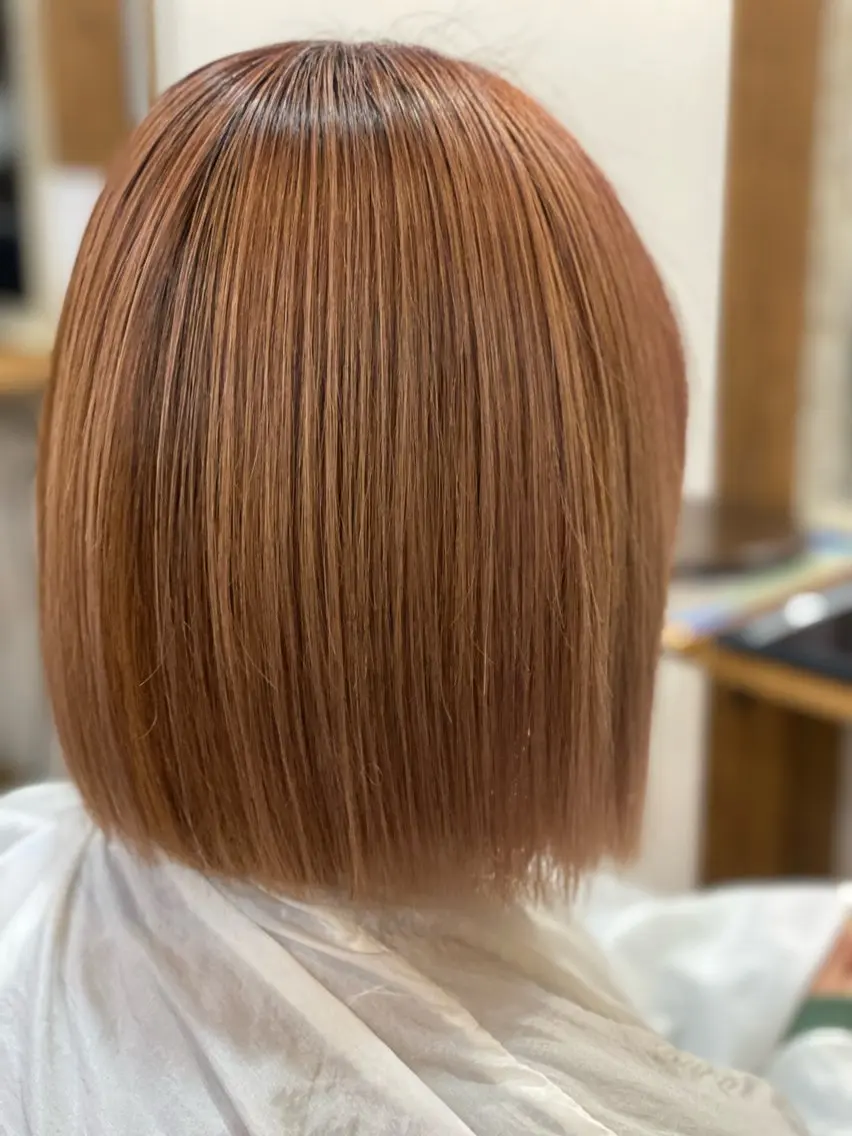 ミディアム ボブ ひばりヶ丘美容室 カット石井里佳のヘアスタイル