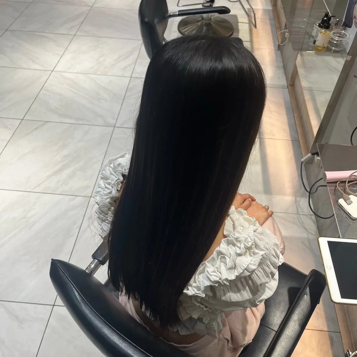 ロング 縮毛矯正 頭身浴ヘッドスパ/艶 カラー/kokonaのヘアスタイル