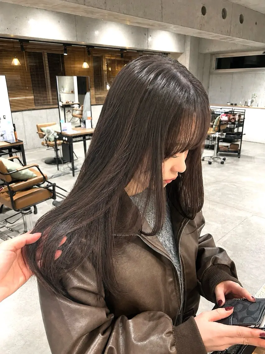 セミロング カット ヘアカラー トリートメント Fuka⭐️ 大宮のヘアスタイル