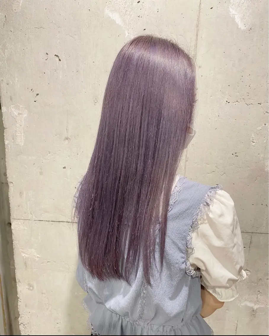 ロング カラー 透明感カラー グレージュ 💖トレンド春夏 カラー💖FUTAのヘアスタイル