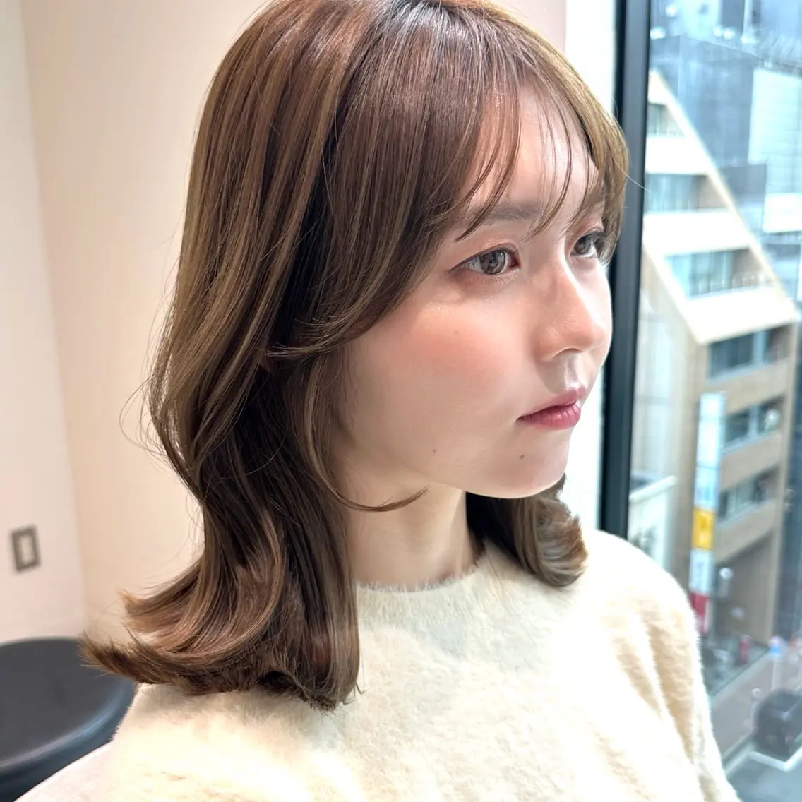 👱♀️顔タイプ似合わせカット&プラチナケアカラー&3ステップ髪質改善トリートメント👱♀️の写真