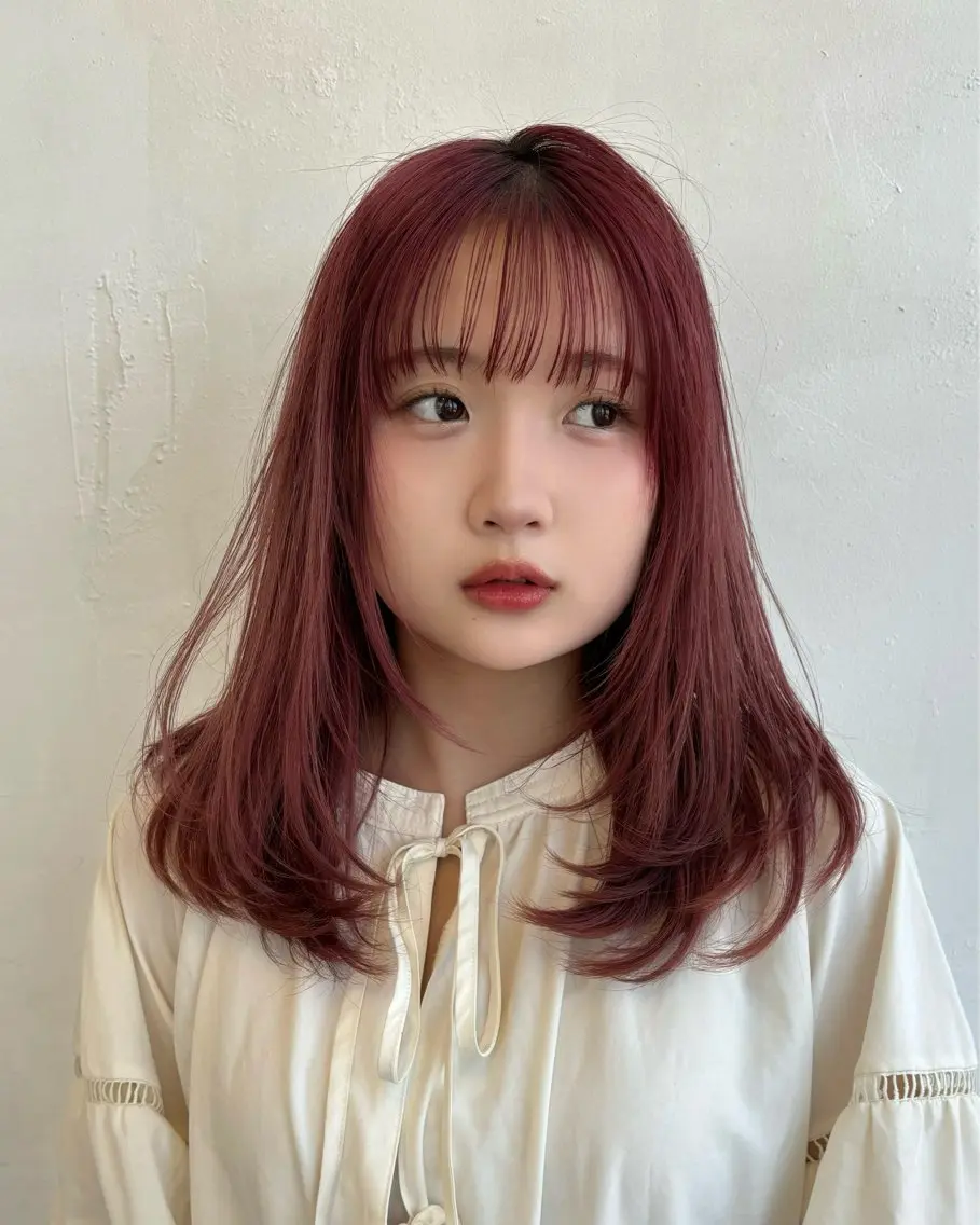 🌈ブリーチなしダブルカラー+前髪・顔周りカット✨️の写真