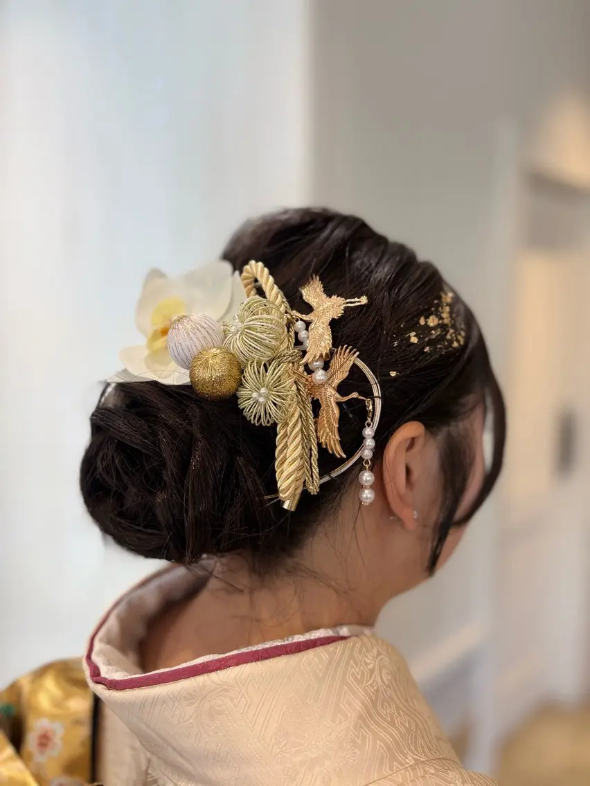 ヘアアレンジ 峯崎響乃 ツヤ髪透明感カラーのヘアスタイル