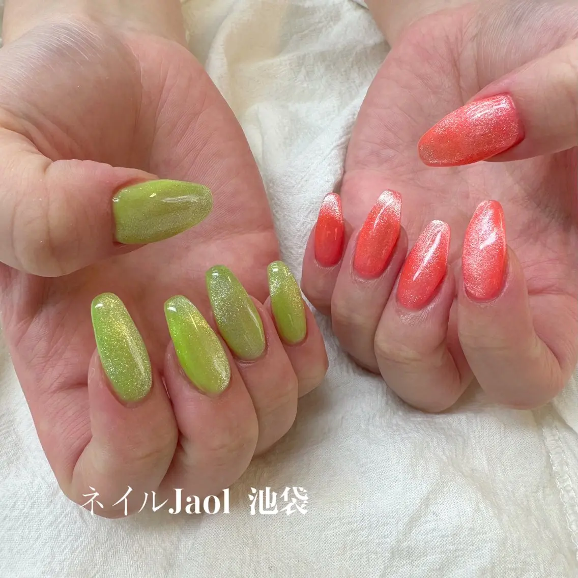 マグネットネイルorオーロラパウダー💅🧲オフありの写真