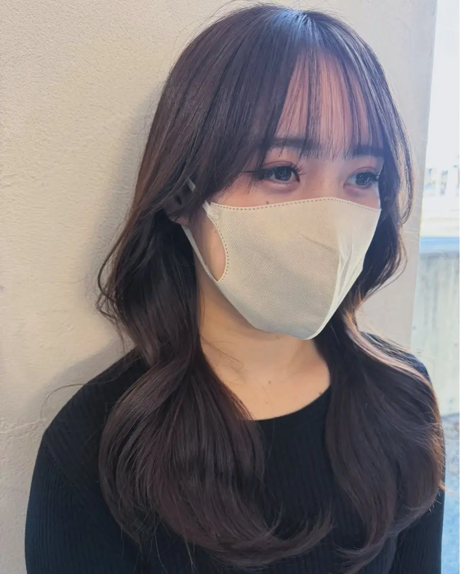 ロング カット ヘアカラー トリートメント 剣持友希/ifh iizuka/高崎のヘアスタイル