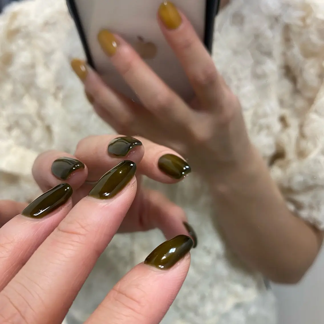 亀裂ありソフトジェルオフ(爪の整形➕補強➕甘皮ケア➕オイル保湿込み)💅🏻の写真