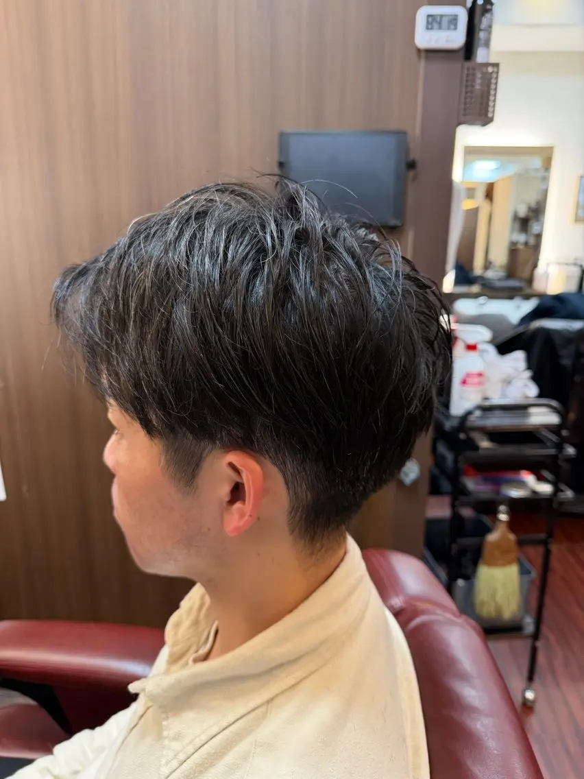 ショート メンズ カット ヘアセット 糸山 仁のヘアスタイル