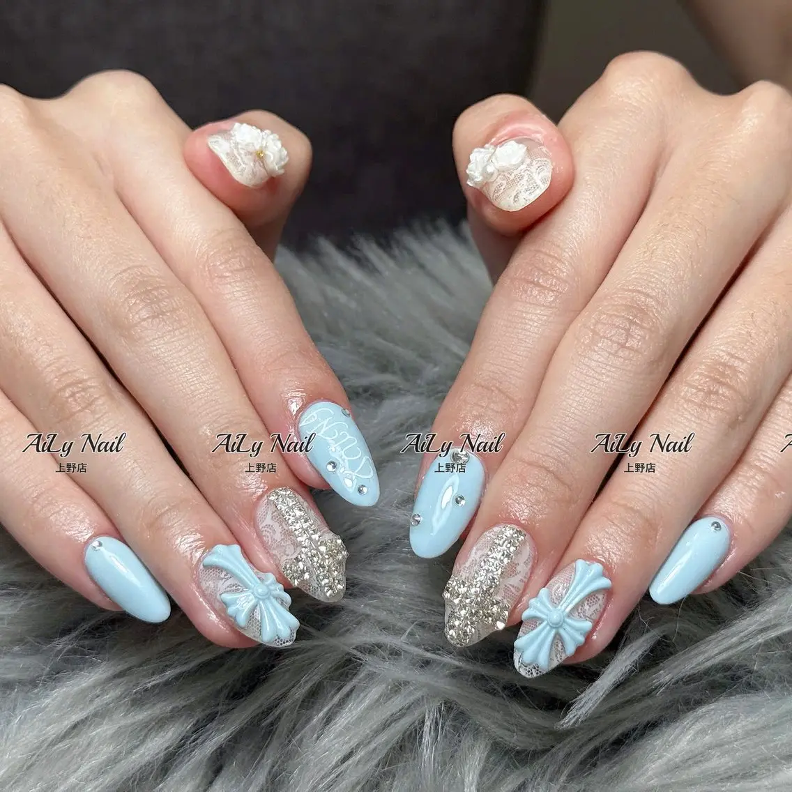 ネイル アートネイル ジェルネイル マグネットネイル ニュアンスネイル シンプルネイル ハンドネイル AiLy Nail 上野店のネイルデザイン