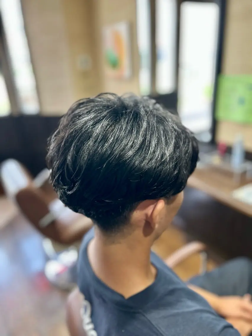 パーマ メンズ メンズパーマ ニュアンスパーマ カット パーマ 🔥中野聖人🔥 髪質改善カラー/ボブのヘアスタイル