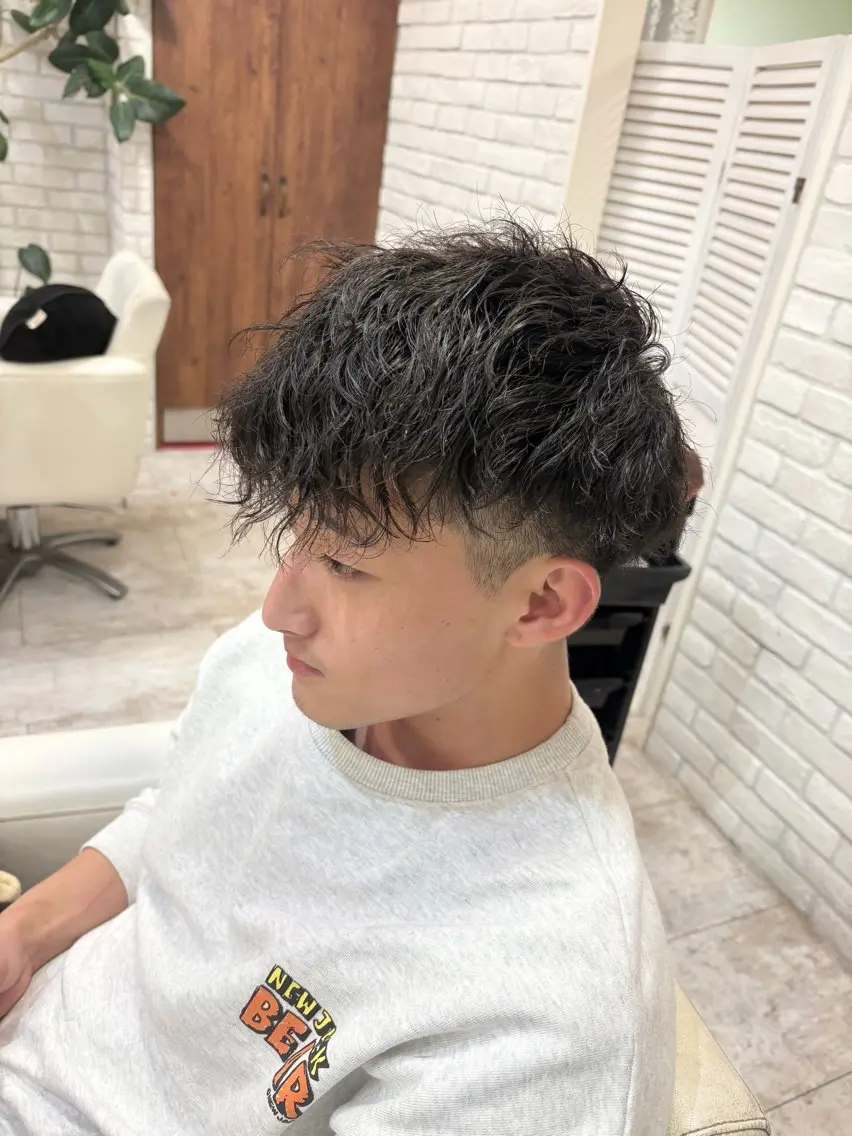 パーマ メンズ メンズパーマ ツイストスパイラルパーマ スパイラルパーマ カラー0円モデル募集 ♡nanami♡のヘアスタイル