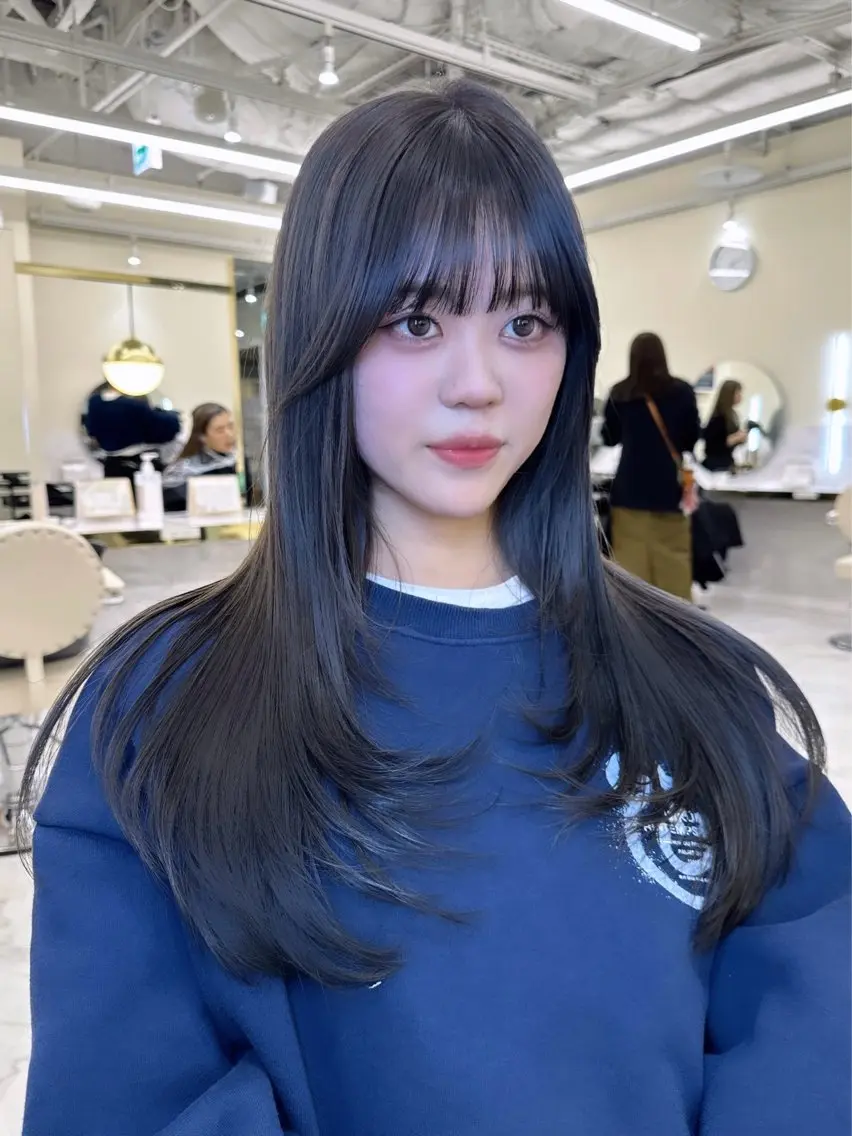 ロング ボブ ヨシンモリ 韓国風ヘア レイヤーカット ロング カット ヘアカラー ニシダヒカリ🌙 髪質改善×似合わせのヘアスタイル