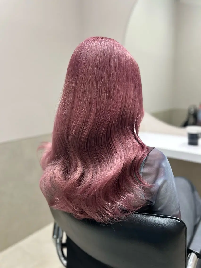 セミロング カラー ヘアアレンジ ヘアカラー トリートメント mai🍑暖色カラー /レイヤー💖のヘアスタイル