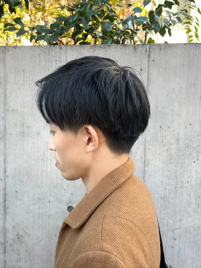 メンズ 艶くすみカラー ‎/縮毛/川添桃花‎のヘアスタイル