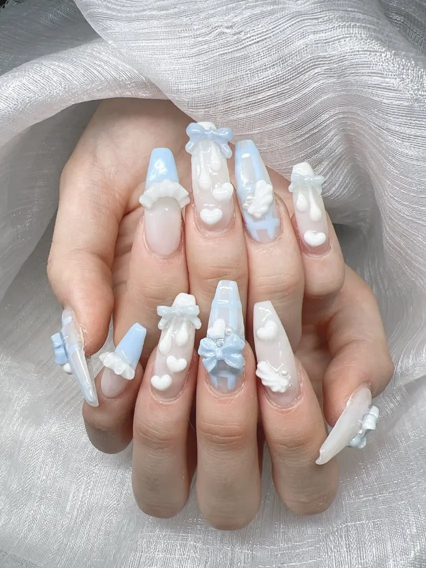 ネイル ハンドネイル Lee Nails チップ長さだし専門店のネイルデザイン