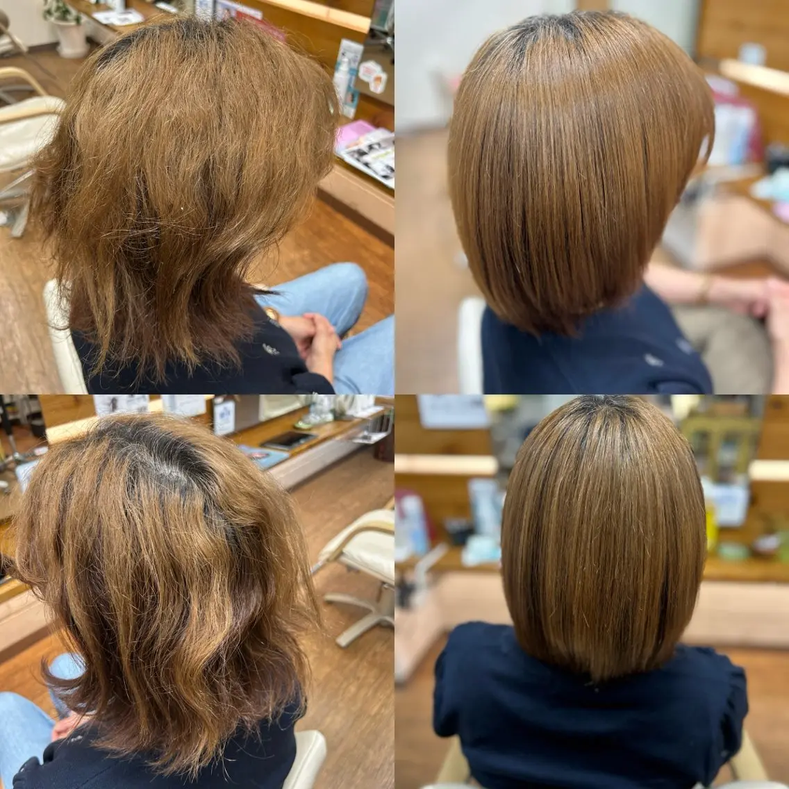 ミディアム 神谷 千明のヘアスタイル