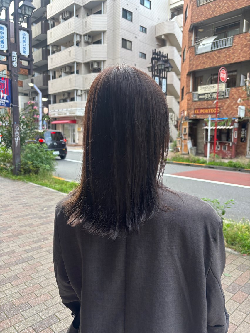 ミディアム ヘアカラー 🍒透明感×艶カラー 🍒こなんのヘアスタイル