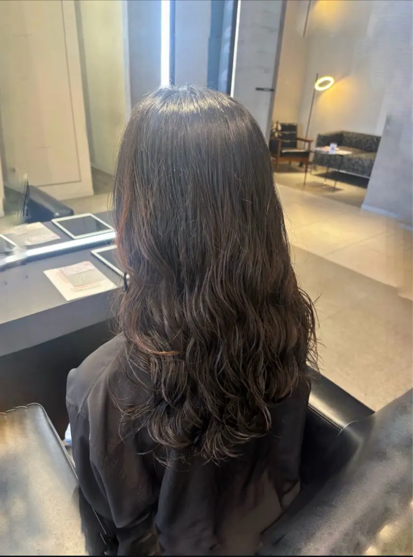 ロング パーマ パーマ KOUYU(ému) 伏見/カラーモデルのヘアスタイル