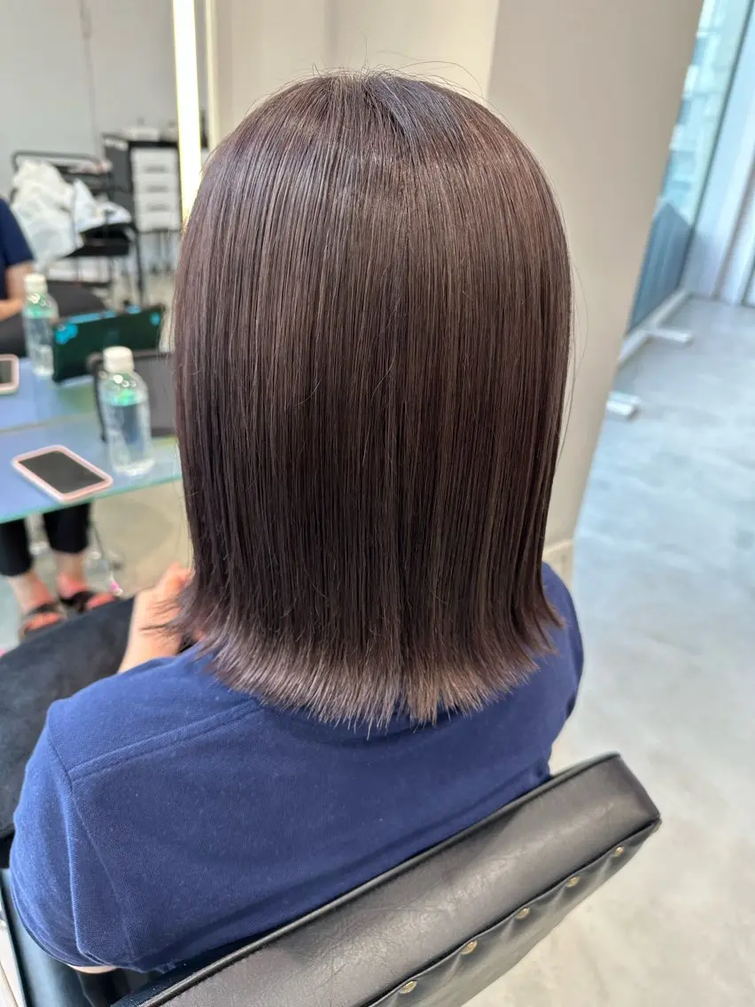ミディアム カラー 中山 まどかのヘアスタイル