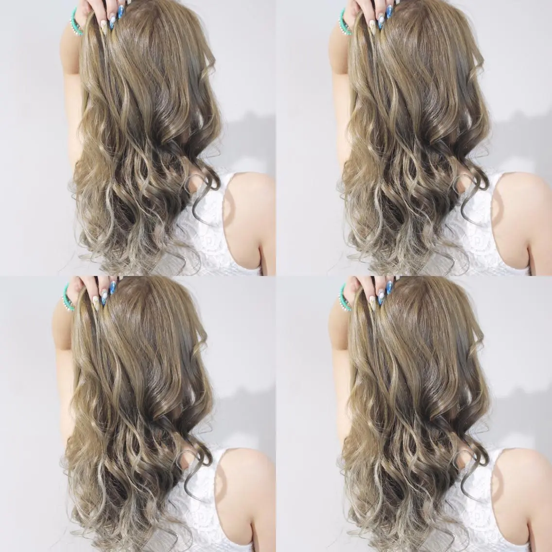 ロング ハイライト hairstudio NOAのヘアスタイル