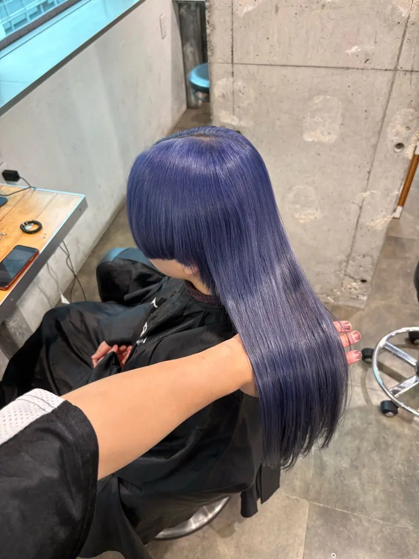 ロング カラー ヘアカラー 🧸ハイトーン/ミル クティー🧸のヘアスタイル