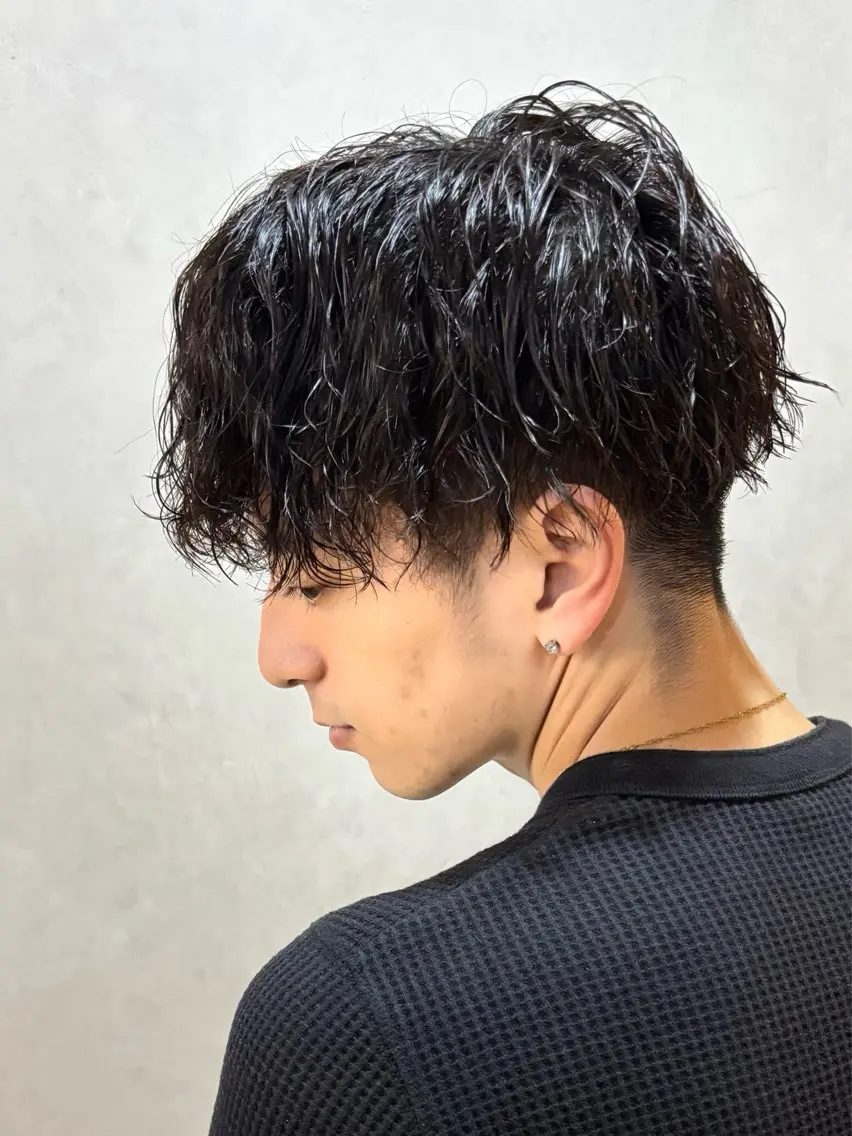 ショート パーマ メンズ カット パーマ mellow men 's MIZUKIのヘアスタイル