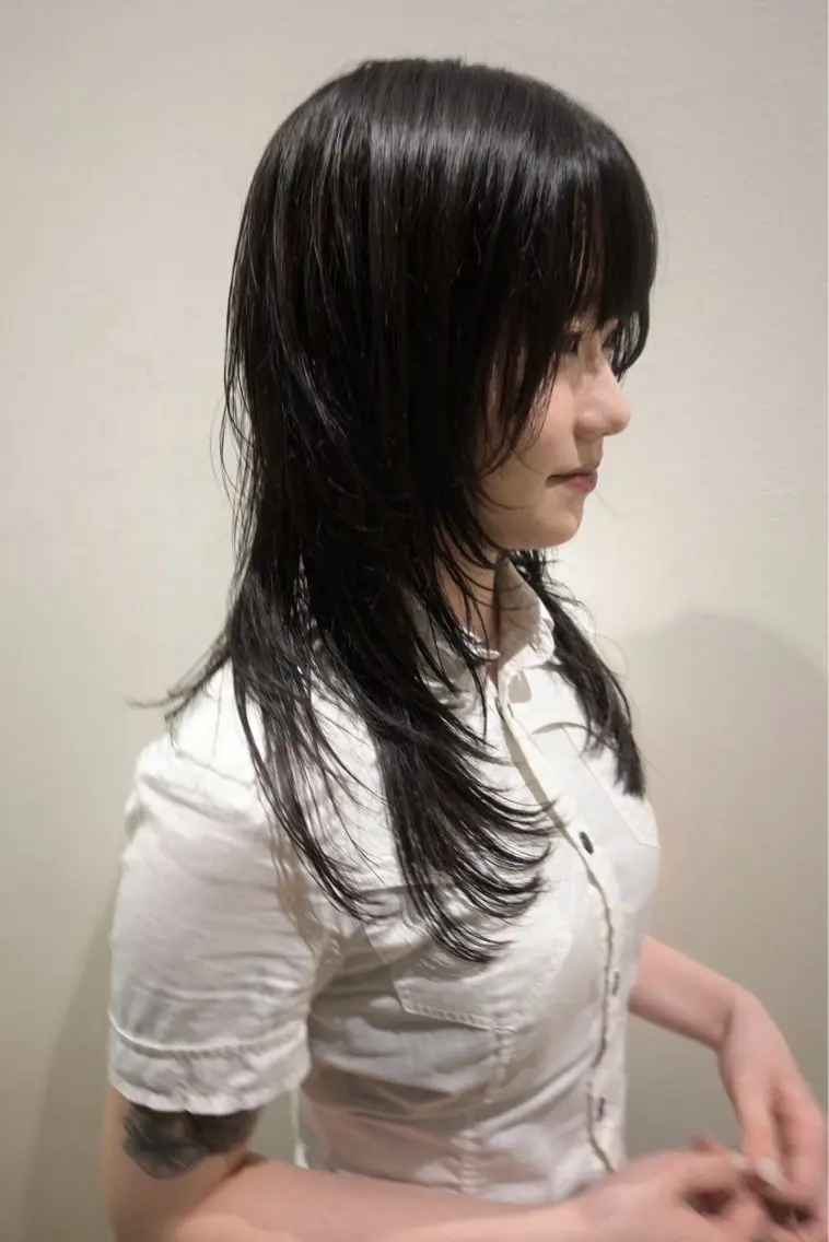 ロング カット 田中 遥陽のヘアスタイル