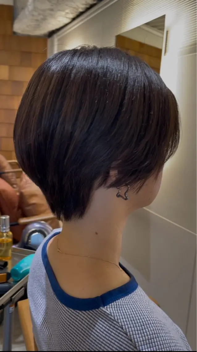 ショート ショートヘア 銀座骨格診断似合わせ 美容師中島年紀のヘアスタイル