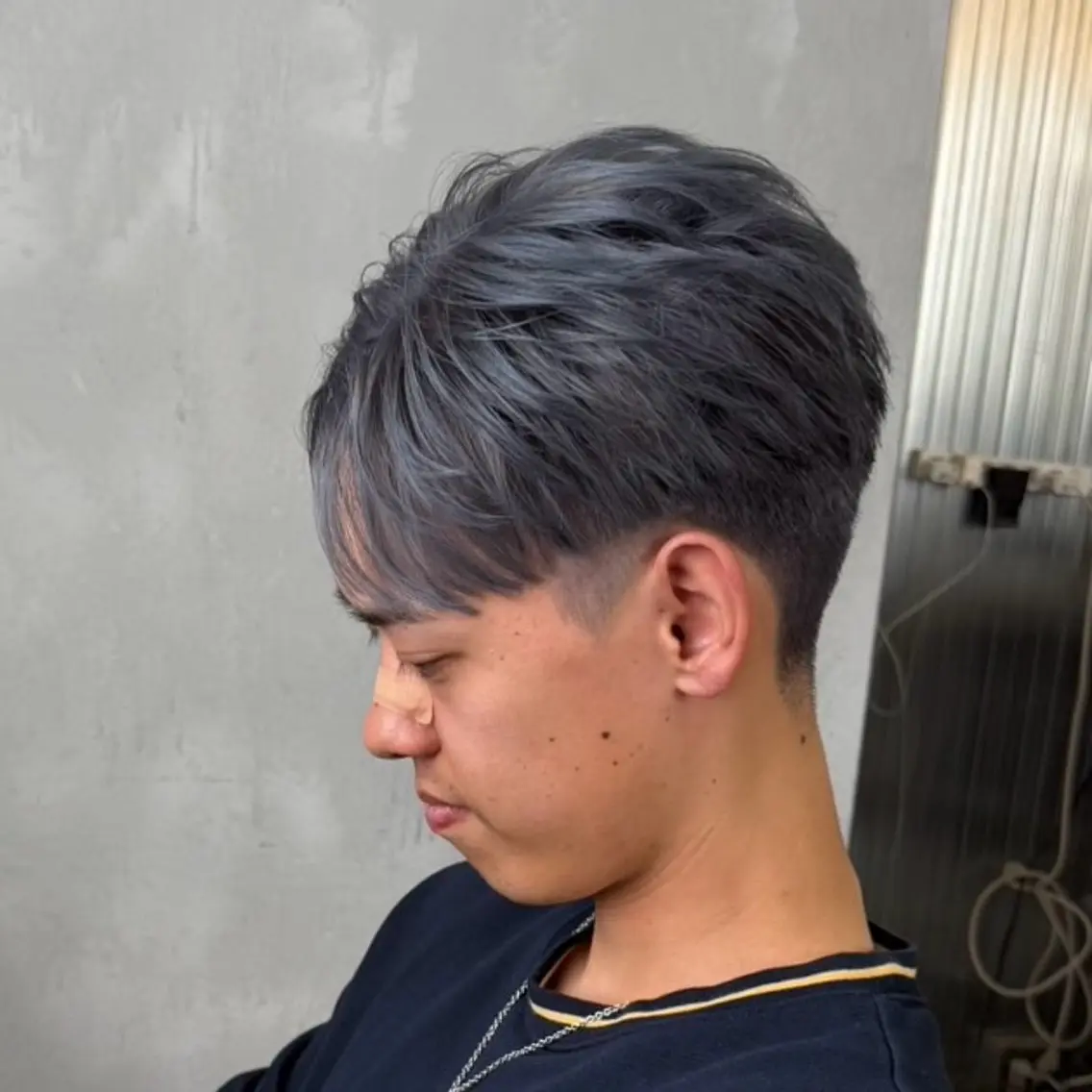 カラー メンズ メンズブリーチ ブリーチ 透明感カラー ヘアカラー ヘッドスパ 鈴木　楓太/眉毛 メンズワンカラー⭐️のヘアスタイル