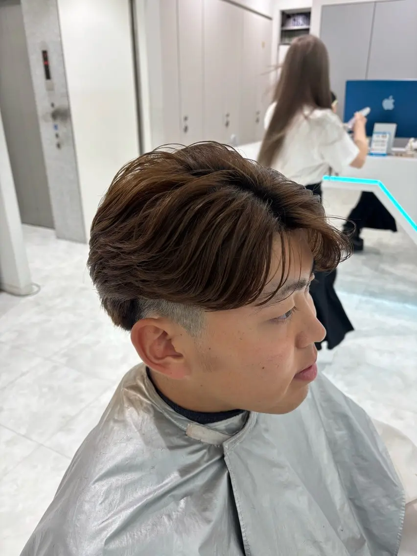 メンズ カット パーマ 銀座/ショート/ メンズ/HINOKIのヘアスタイル