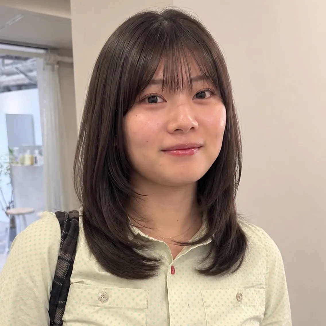 ミディアム 顔周りレイヤー꙳⋆ ミディアム⌇SAKIのヘアスタイル