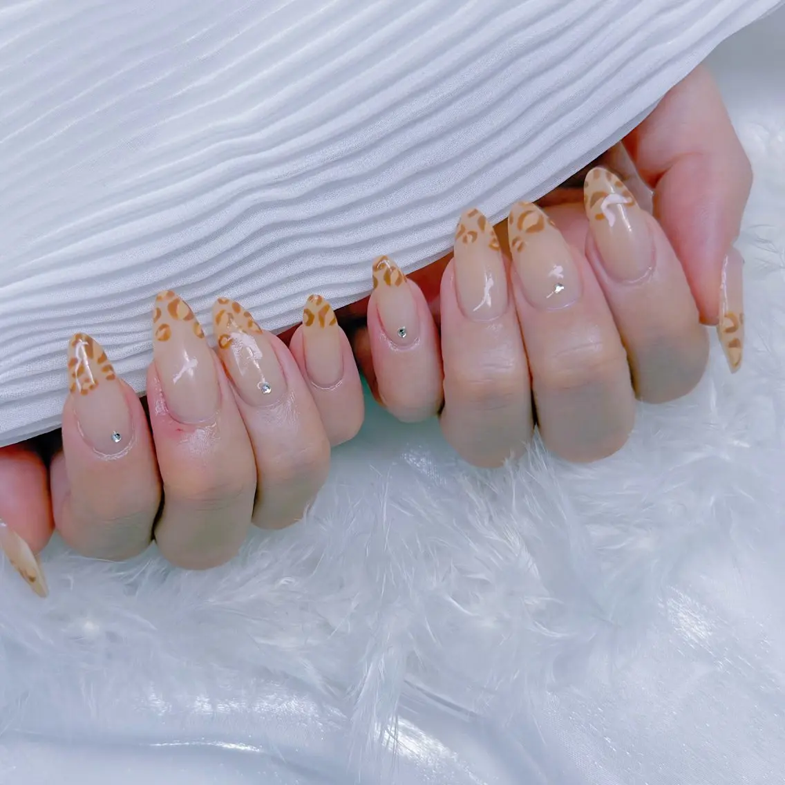 ネイル アニマル柄 アートネイル ハンドネイル Romymoon nail帆南☾ ໋のネイルデザイン
