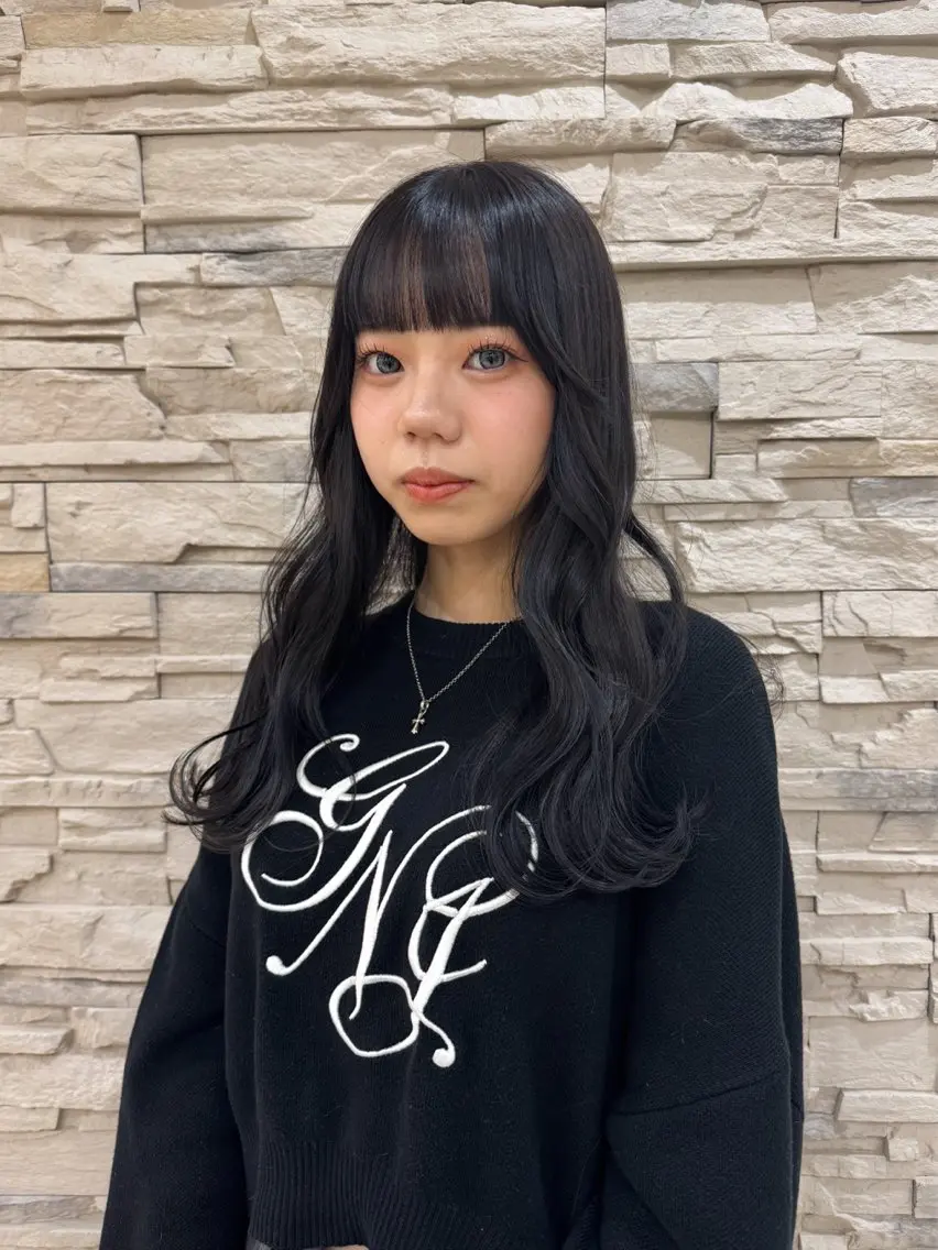セミロング カラー ラベンダーカラー Seeknext // Rukaのヘアスタイル