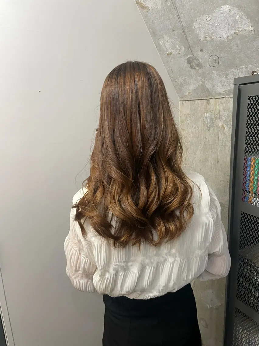 ロング ヘアセット ニュアンスカラー/ 🫧レミ(坊主)のヘアスタイル