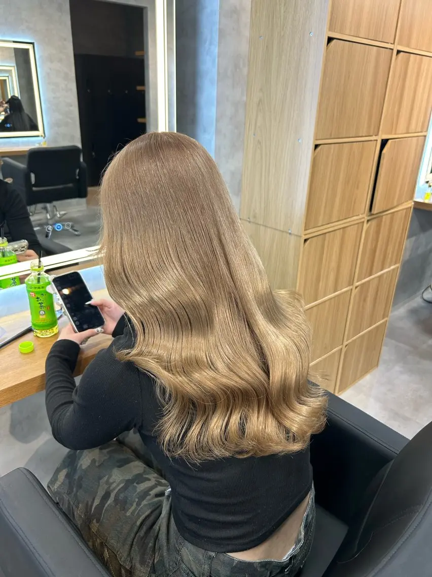 ロング カラー ヘアカラー トリートメント ブリーチなしの達人 🌈KAITOのヘアスタイル