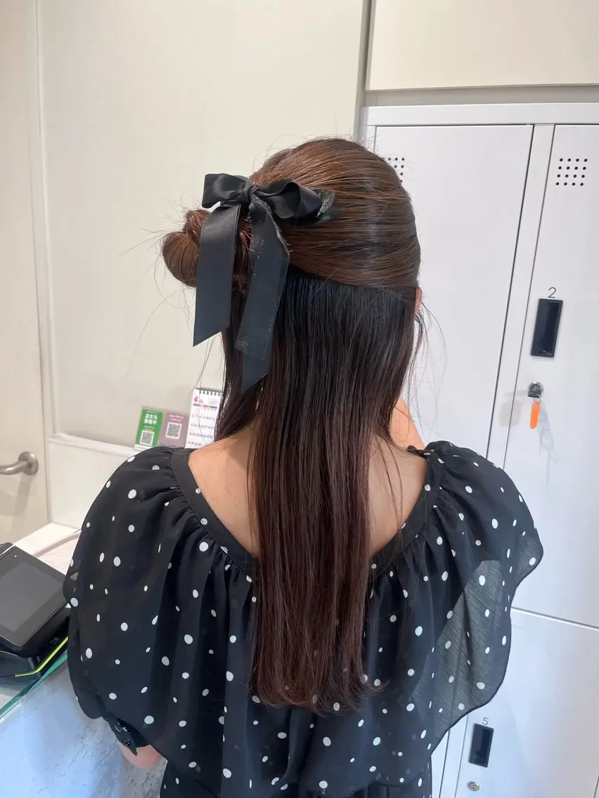 ロング ブリーチなしWカラー 暖色カラー/mayuのヘアスタイル